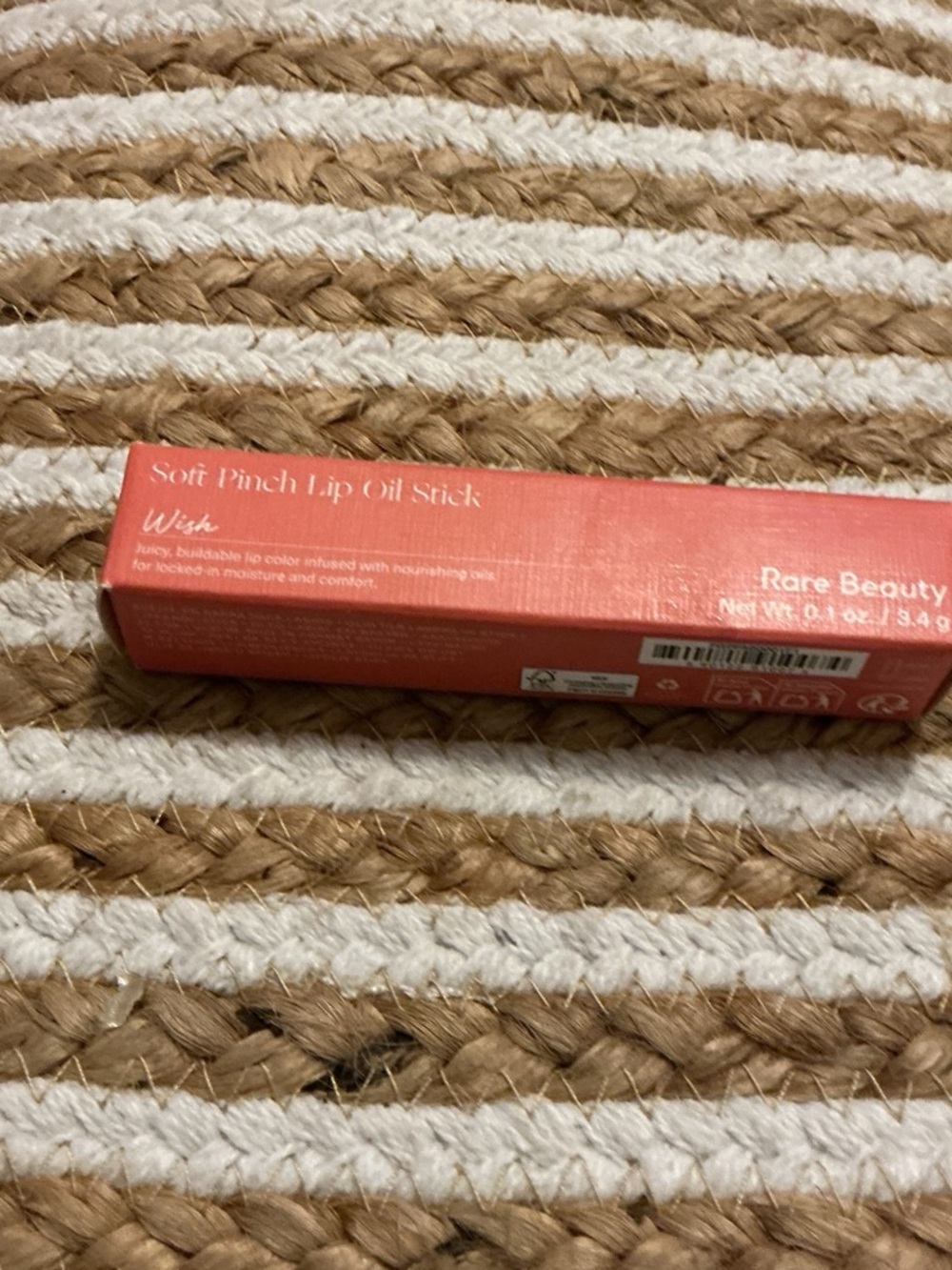 Rare Beauty Soft Pinch Lip Oil Stick - Wish (Peachy Coral/Coral)